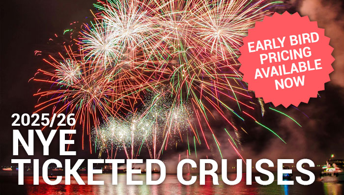 New Years Eve ticketed cruise on Sydney Harbour 2025/26